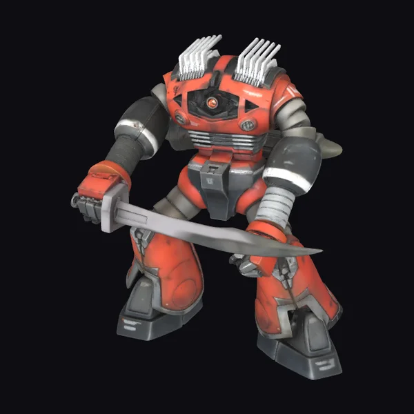 Red Robot Warrior
