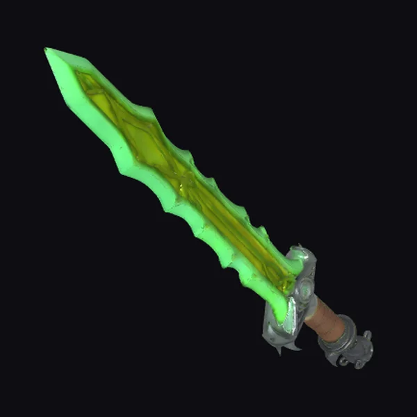 Glowing Green Greatsword