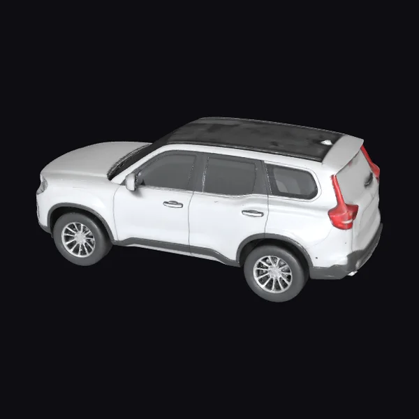 Silver SUV Profile View