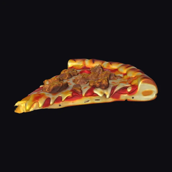 Savory Meat Pizza Slice