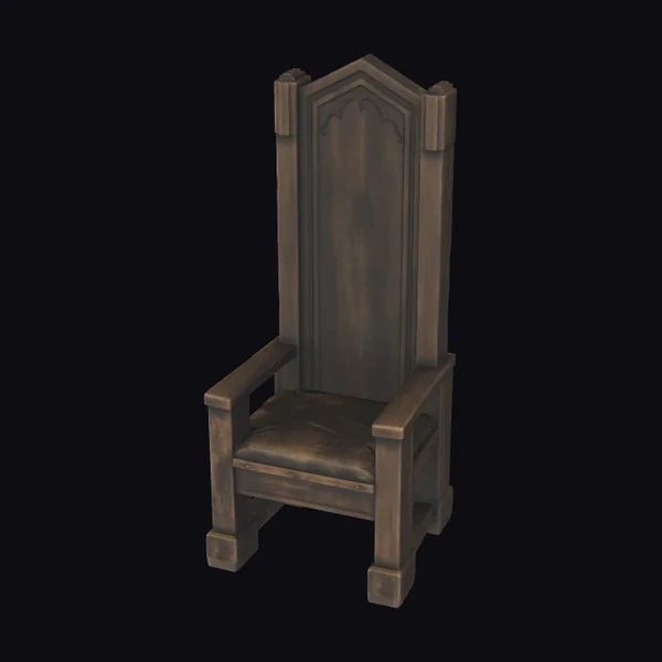 Medieval High Back Chair