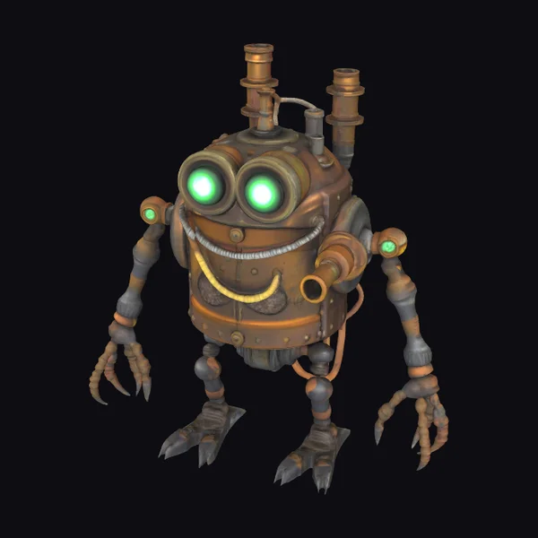 Rusty Tin Can Robot
