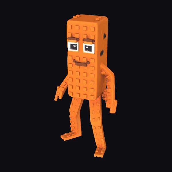 Orange Block Character
