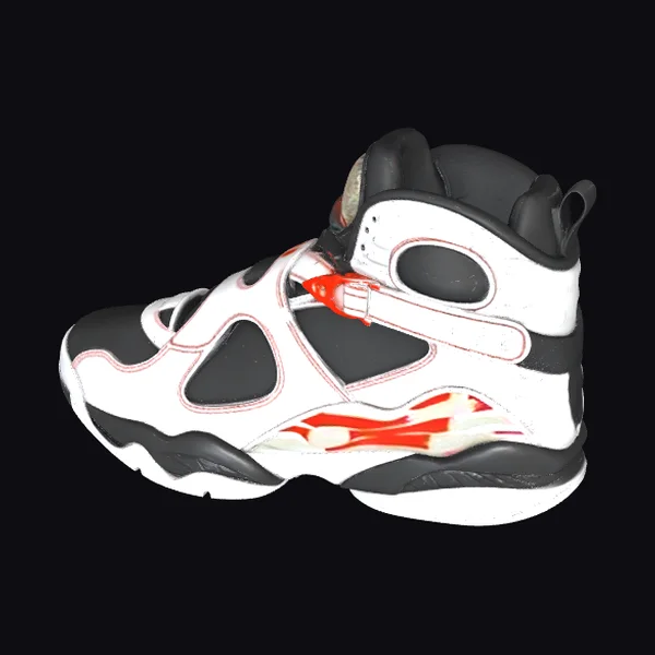 Sneaker with Flame Design