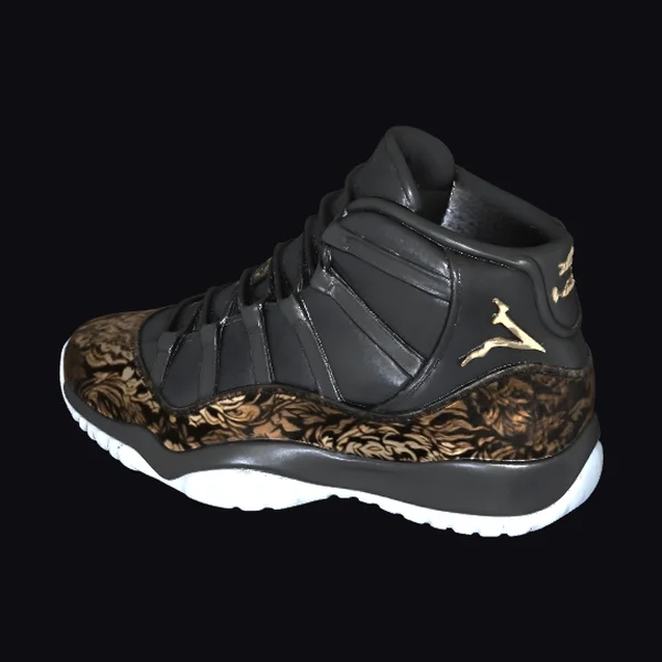 Black and Gold Sneaker