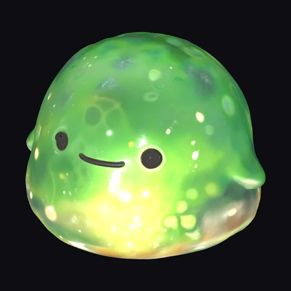 Glowing Green Slime Creature