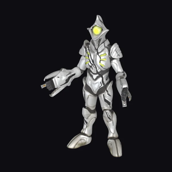 Silver Armor Robot
