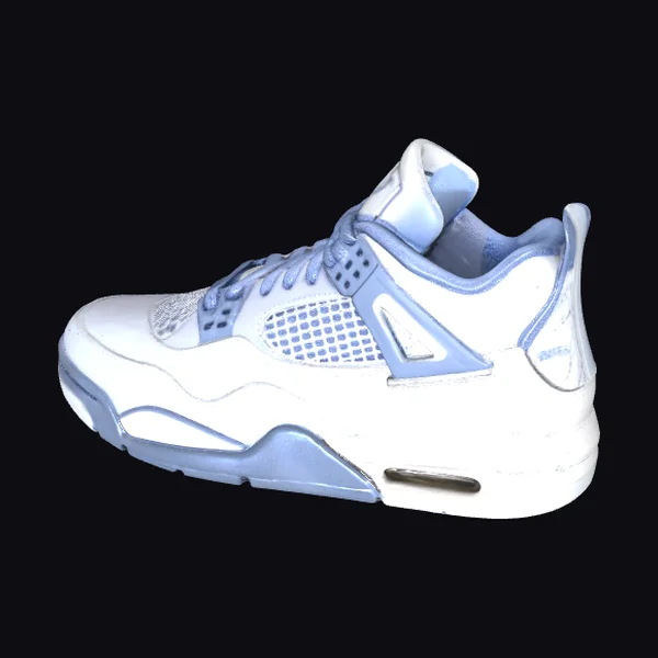 Sneaker with Blue Accents