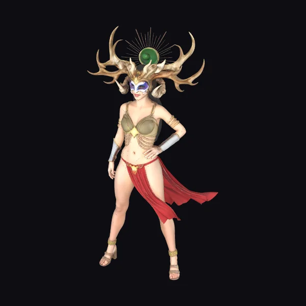 Warrior Antler Headdress