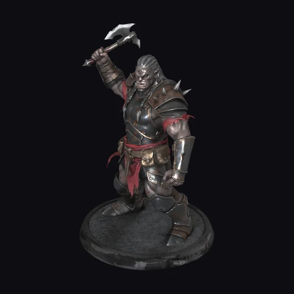 Orc Warrior with Battle Axe