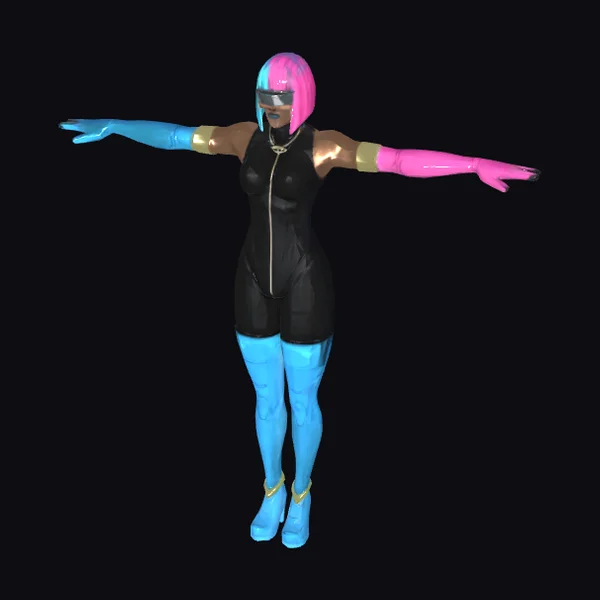 Colorful Female Character