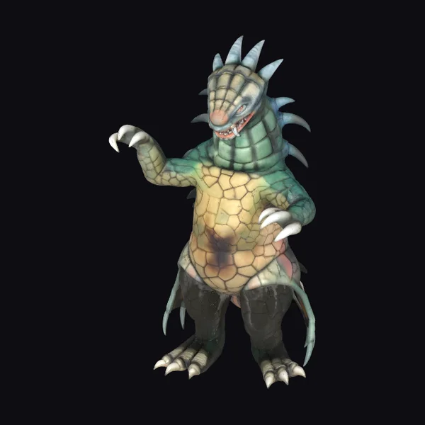 Green Scaly Monster Creature