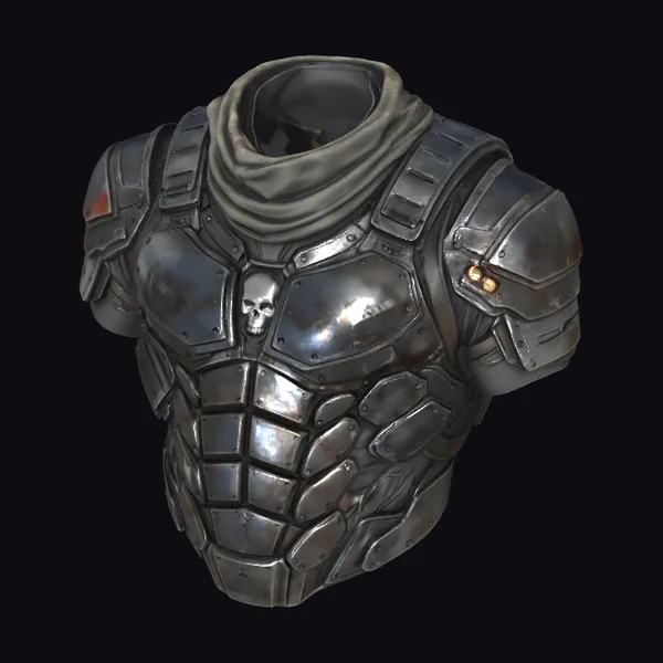 Dark Metal Battle Chest Armor