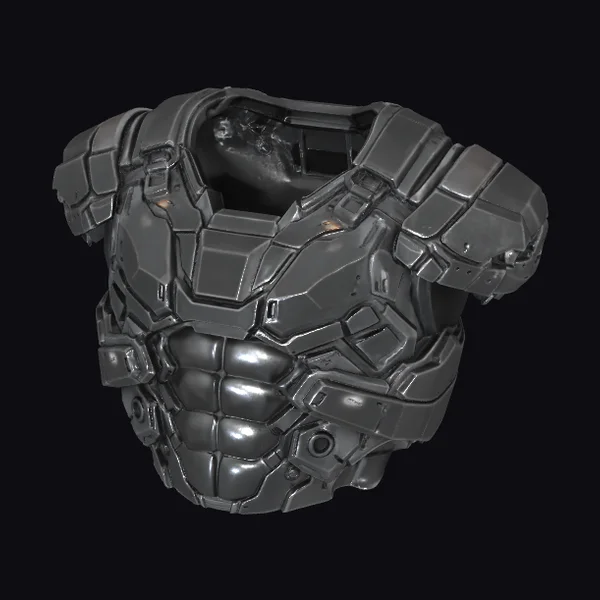 Dark Gray Tech Chest Armor
