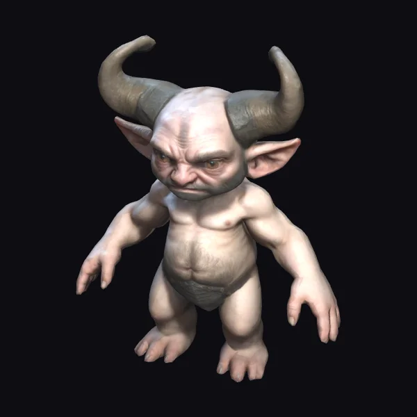 Horned Skinny Creature