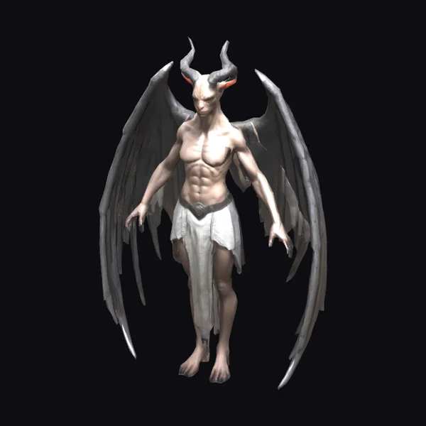 Winged Horned Humanoid Creature