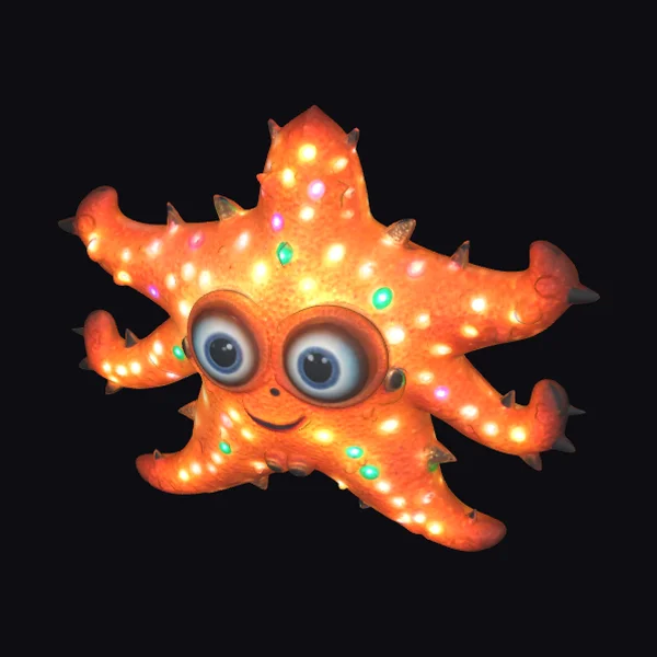 Glowing Starfish Ornament