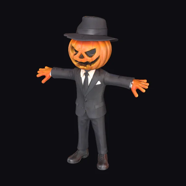 Pumpkin Gentleman in Suit
