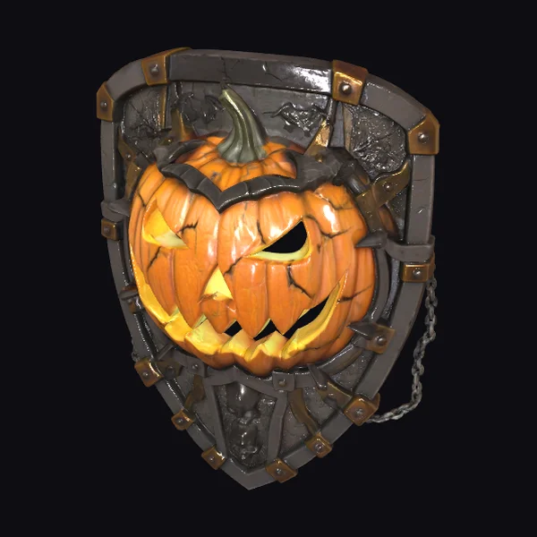 Glowing Pumpkin Shield