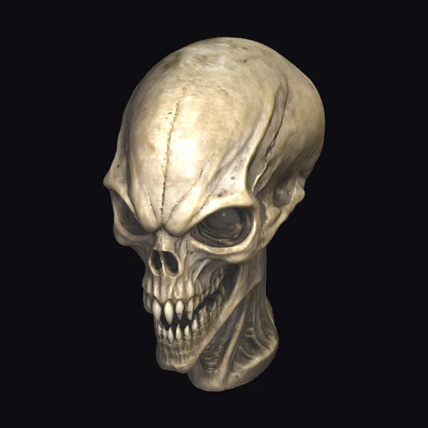 Alien Skull Bust