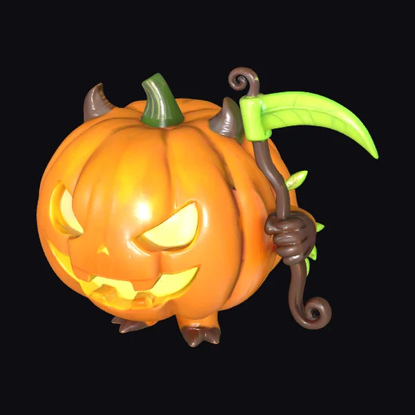 Chibi Pumpkin Imp Toy