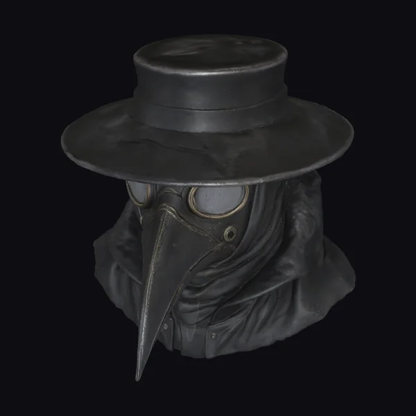 Black Plague Doctor Mask