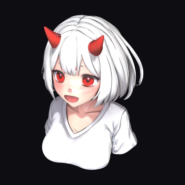 Anime Devil Girl Portrait