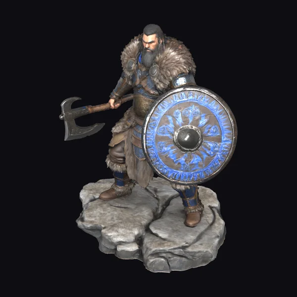 Fur-lined Warrior with Axe