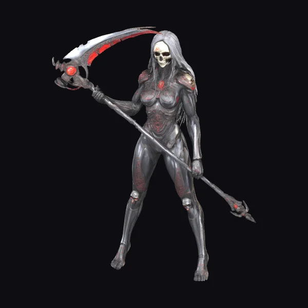Cyborg Grim Reaper Girl