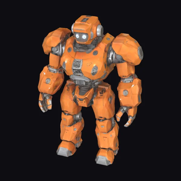 Orange Metal Robot