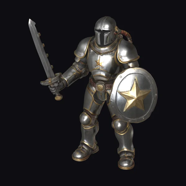 Armored Knight with Sword