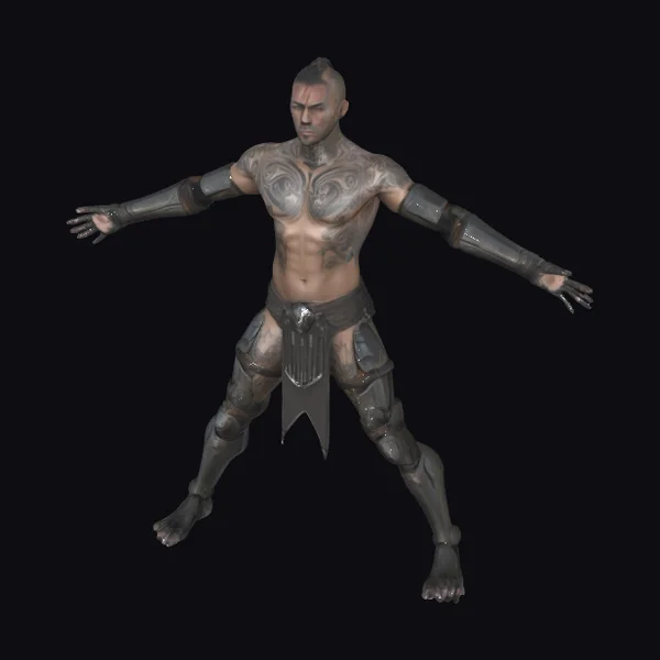 Muscular Armored Warrior