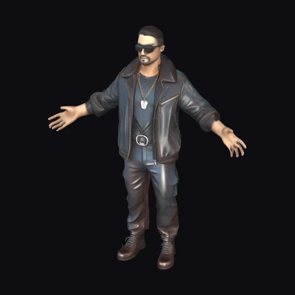 Man in Leather Jacket