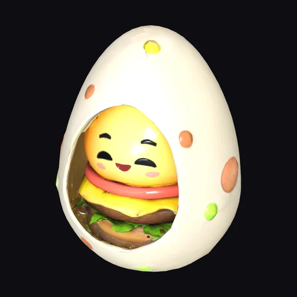 Smiling Egg Burger