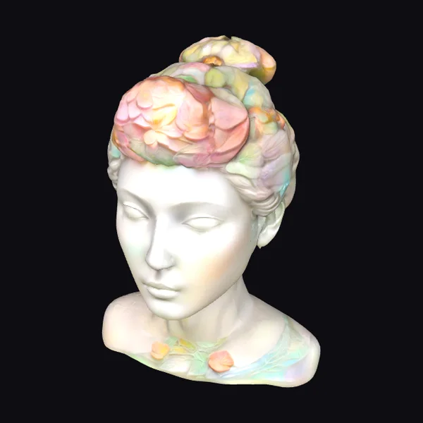 Blooming Marble Bust