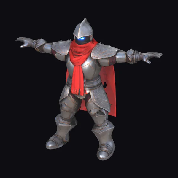 Glowing Knight T-pose