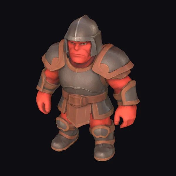 Red Skin Orc Warrior