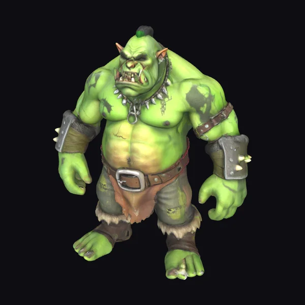 Green Orc Warrior