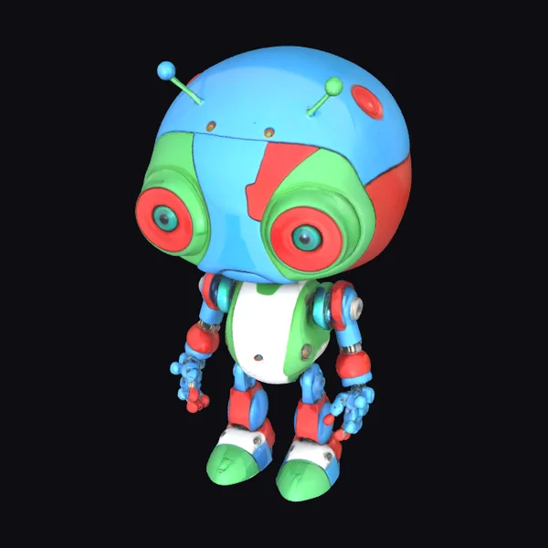 Colorful Robot Figure