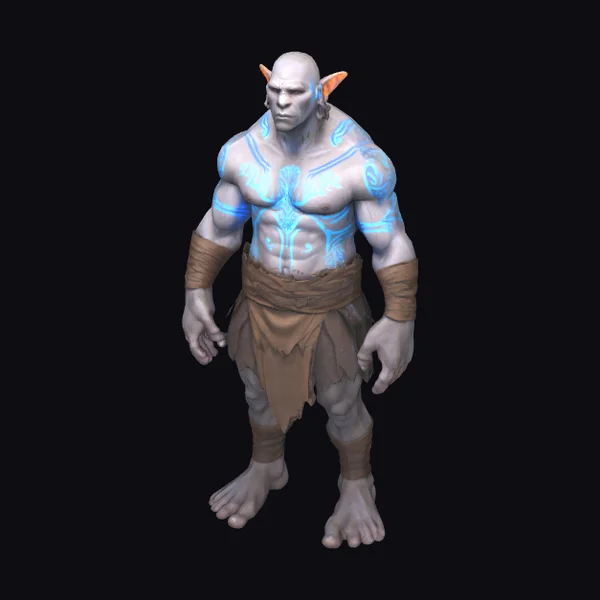 Mystic Muscular Male Figure