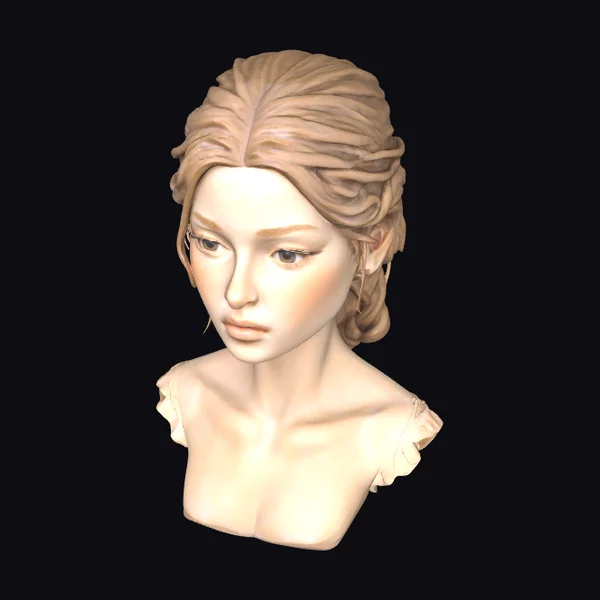 Elegant Female Bust
