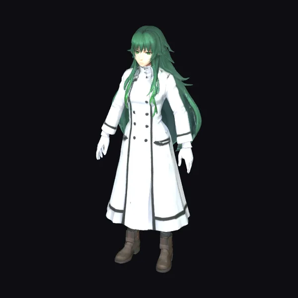 Green-Haired Female Warrior