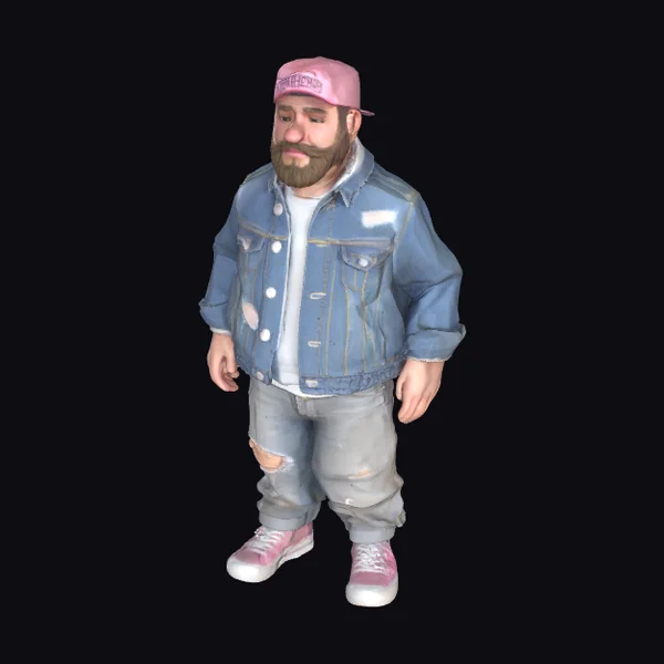 Man in Casual Streetwear