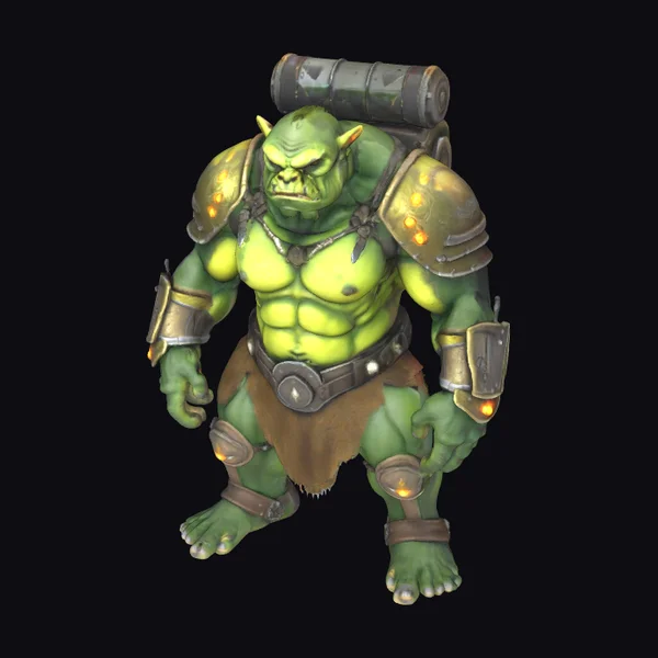 Green Orc Warrior