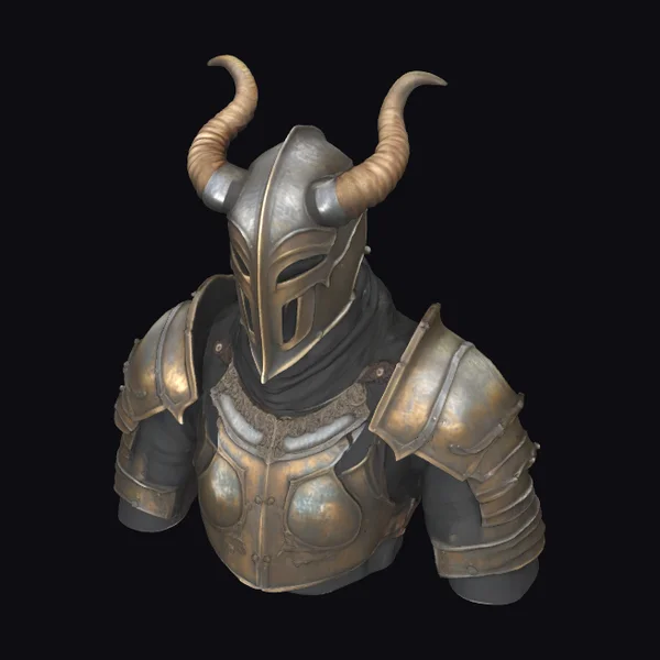 Horned Medieval Armor Set