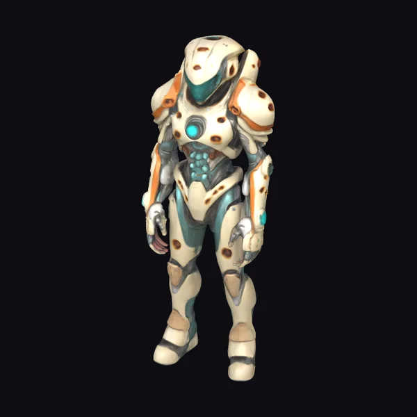 Biopunk Armored Humanoid