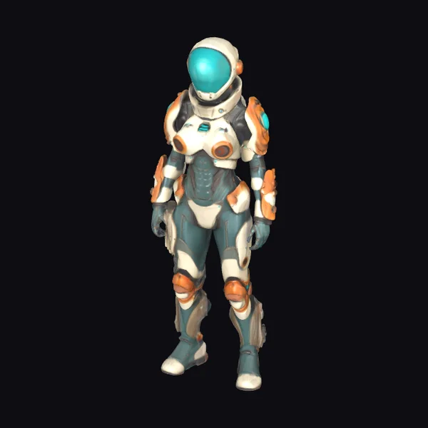 Biopunk Female Space Suit