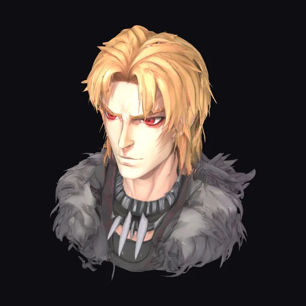 Blond Viking Warrior Bust