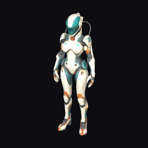 Biopunk Armored Female Character