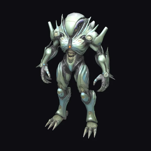 Biopunk Armored Humanoid